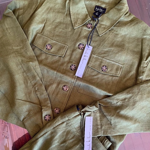 NICOLE MILLER KHAKI TWO-PIECE SET - Picture 1 of 1